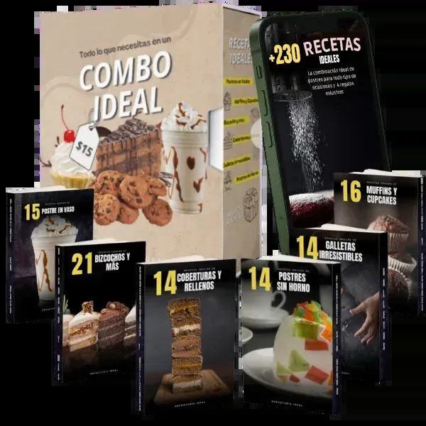 Combo Ideal: +230 Recetas de Postres